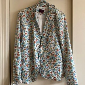 Great jacket for spring colorful flowers